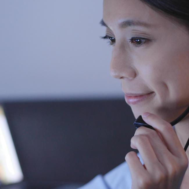 Dispatcher handling emergency call