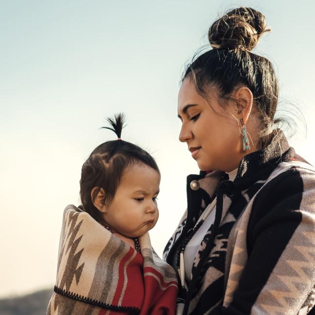 Osage Mother and Child