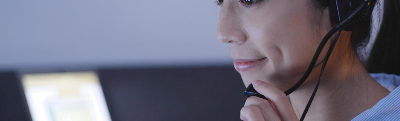 Dispatcher handling emergency call