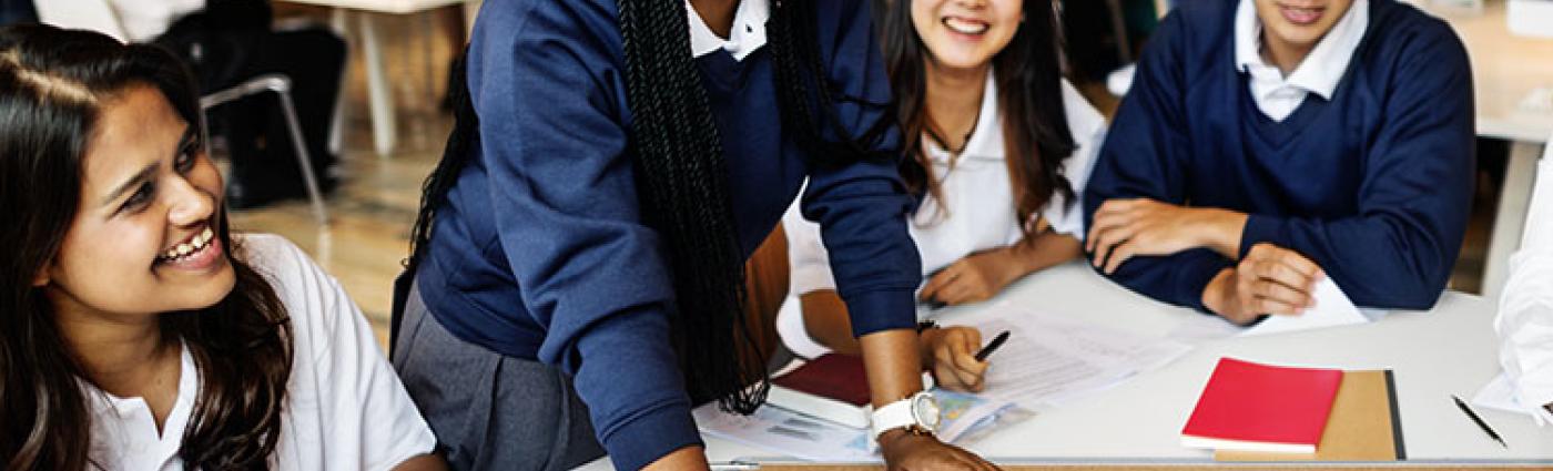 Students working together on a project