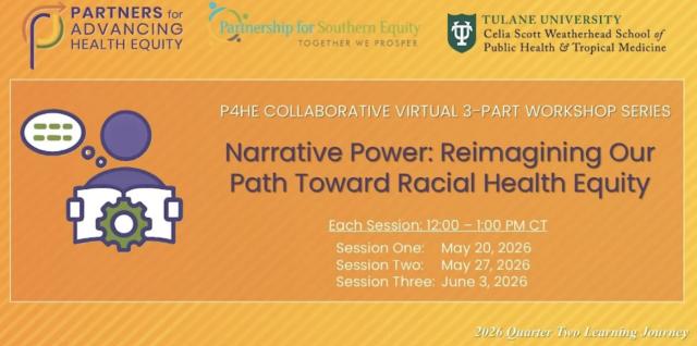 3-Part Workshop series dates for P4HE Collaborative