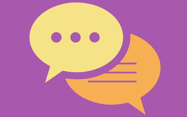 Colorful comment bubbles