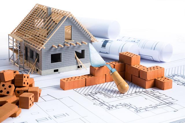 illustration of a blueprint of a house but 3D